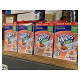 5 cases Of 4 boxs of sugar  Wyler’s Light Strawberry Lemonade Drink Mix. Kids like them