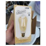 4 New LED Original Vintage Edison Styled Amber Glass Light Bulbs