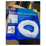 New Carex Safe Lock Raised Toilet Seat