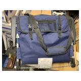 Navy Blue Fold out Travel Bench Chair