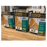 3 Box’s of Deck Plus White 8x2” Wood & Fence Nails. There is 125 nails in each box