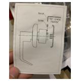 New in Box One Sided Security Deadlocking Door Knob 2 3/4”