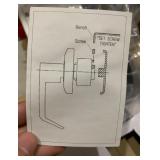 New in Box One Sided Security Deadlocking Door Knob 2 3/4”