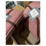 4 New Sweet Home Collection Houndstooth Memory Foam U-Shaped Chair Pads
