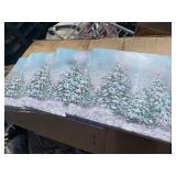 4 Decorative Christmas Canvas Display Pictures