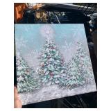 4 Decorative Christmas Canvas Display Pictures