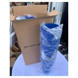 24 New Blue Heavy Duty Plastic Drinking Cups