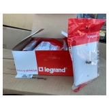 New Box of 10 Legrand Pass and Seymour Wall Plate Connector Jacks