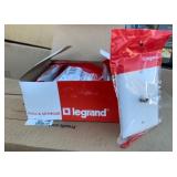 New Box of 10 Legrand Pass and Seymour Wall Plate Connector Jacks