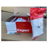 New Box of 10 Legrand Pass and Seymour Wall Plate Connector Jacks
