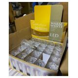 New Box of 25 Celebrations Holiday Warm LED White Edison Super Bright Bulbs