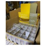 New Box of 25 Celebrations Holiday Warm LED White Edison Super Bright Bulbs