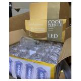 New Box of 25 Celebrations Holiday Cool LED White Edison Super Bright Bulbs