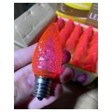 New Box of 25 Celebrations Holiday Pink LED Edison Super Bright Bulbs