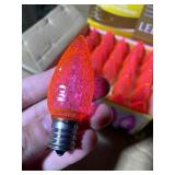 New Box of 25 Celebrations Holiday Pink LED Edison Super Bright Bulbs