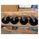 New 6” Caster Wheels w/ Breaks