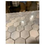17 Sheets of Azula Hex Tile Backsplash