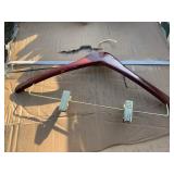 20 Premium Wooden Gold Accent Hangers