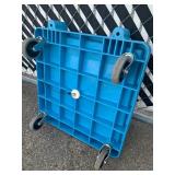 1 Blue Furniture Styled Dolly w/ All Swivel Casters