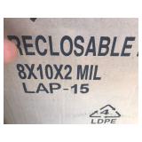 One Hundred Ziploc bags 8” x 10”
