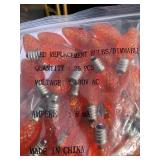 100 New Orange Replacement LED Christmas Bulbs