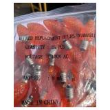 100 New Orange Replacement LED Christmas Bulbs