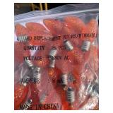 100 New Orange Replacement LED Christmas Bulbs