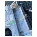 New Never Been Used 2 Sided Service Bar Ice Bin w/ Built in Cold Plate and Dual Sinks