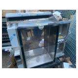 New Never Been Used 2 Sided Service Bar Ice Bin w/ Built in Cold Plate and Dual Sinks