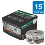 Box of Hitachi® 2-1/4" x .092 Plastic Hot Dipped Galvanized Smooth Round Head Siding Nails