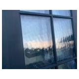 42”x8ft Ripple Glass Wooden Panel