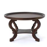 Althea Round Wood Coffee Table by Christopher Knight Home Retail:$156.49