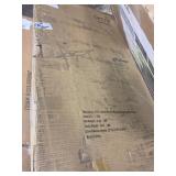 Glitzhome 43"L Modern Industrial Metal Wooden Writing Desk with 2 USB Ports Retail:$198.49