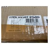 TUHOME Eter Nightstand End Table with 2 Drawers for Bedroom, Espresso