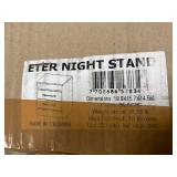 TUHOME Eter Nightstand End Table with 2 Drawers for Bedroom, Espresso