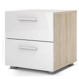 Porch & Den Angus Foiled 2-drawer Nightstand