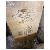 The Gray Barn Vermejo Wire-brushed Rubberwood Saddle Stool Retail:$76.98