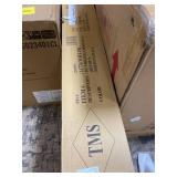 TMS Virginia Cross-Back 24" Stool, Set of 2, White/Natural