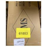 TMS Virginia Cross-Back 24" Stool, Set of 2, White/Natural