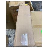 Tia Large Over the Showerhead Rustproof Shower Caddy, Teak Shelves, Satin Chrome & Matte Black