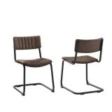 Conrad 2Pc Cantilever Dining Chair Set - 20"d x 18"w x 29.5"h Retail:$272.42