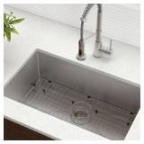 KRAUS Standard 30-inch 16 Gauge Undermount Single Bowl Stainless Steel Kitchen Sink
