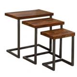 Carbon Loft Schuyler Nesting Tables (Set of 3) - 24"W x 15"L x 24"H Retail:$342.49