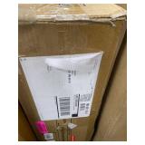 AH14204 Mission End Table With Apron Molding Detail Tapered Legs and Bottom Shelf in Antique