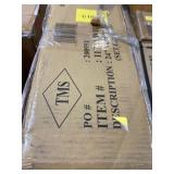 TMS Virginia Cross-Back 24" Stool, Set of 2, White/Natural