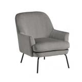 Dericka Contemporary Steel Accent Chair - 28"W x 33"D x 32"H Retail:$385.99