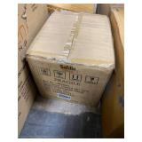 Safdie & Co. 16-Piece Stoneware Dinnerware Set, White, Ridge