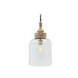 Faiz Transparent Glass 10 Inch Wide Pendant Light Retail:$111.49