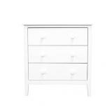 Adeptus Solid Wood Easy Pieces 3 Drawer Chest - White