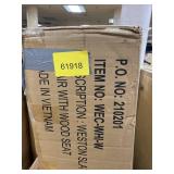 East West Furniture Weston Wooden Slatted Back Dining Chairs - set of 2 (Chairs Finish Option) Retail:$186.96